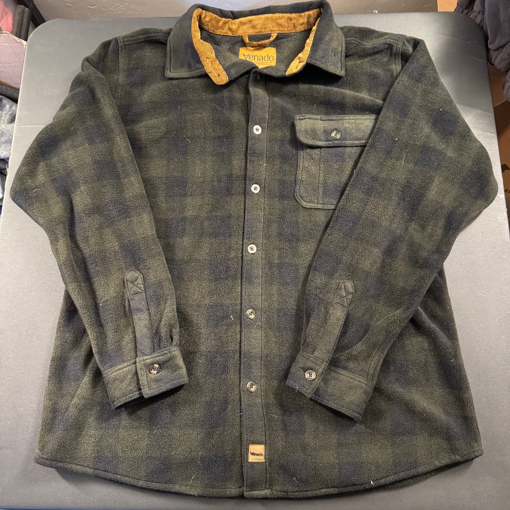 PLAID FLEECE SHIRT